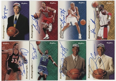 1996 Skybox "Autographics" Signed Cards High Grade Complete Set (95) 
